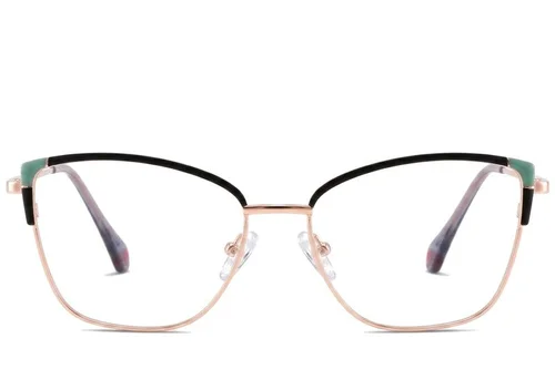 Lunettes papillon en métal noir #BS2425-0568