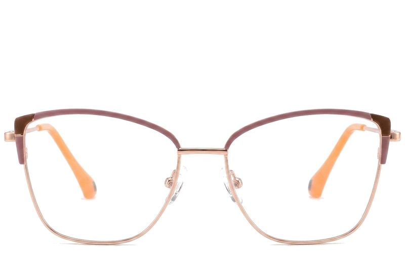 Gafas de metal rojo mariposa #BS2425-0569