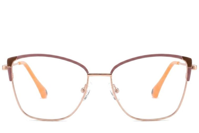 Lunettes papillon en métal rouge #BS2425-0569