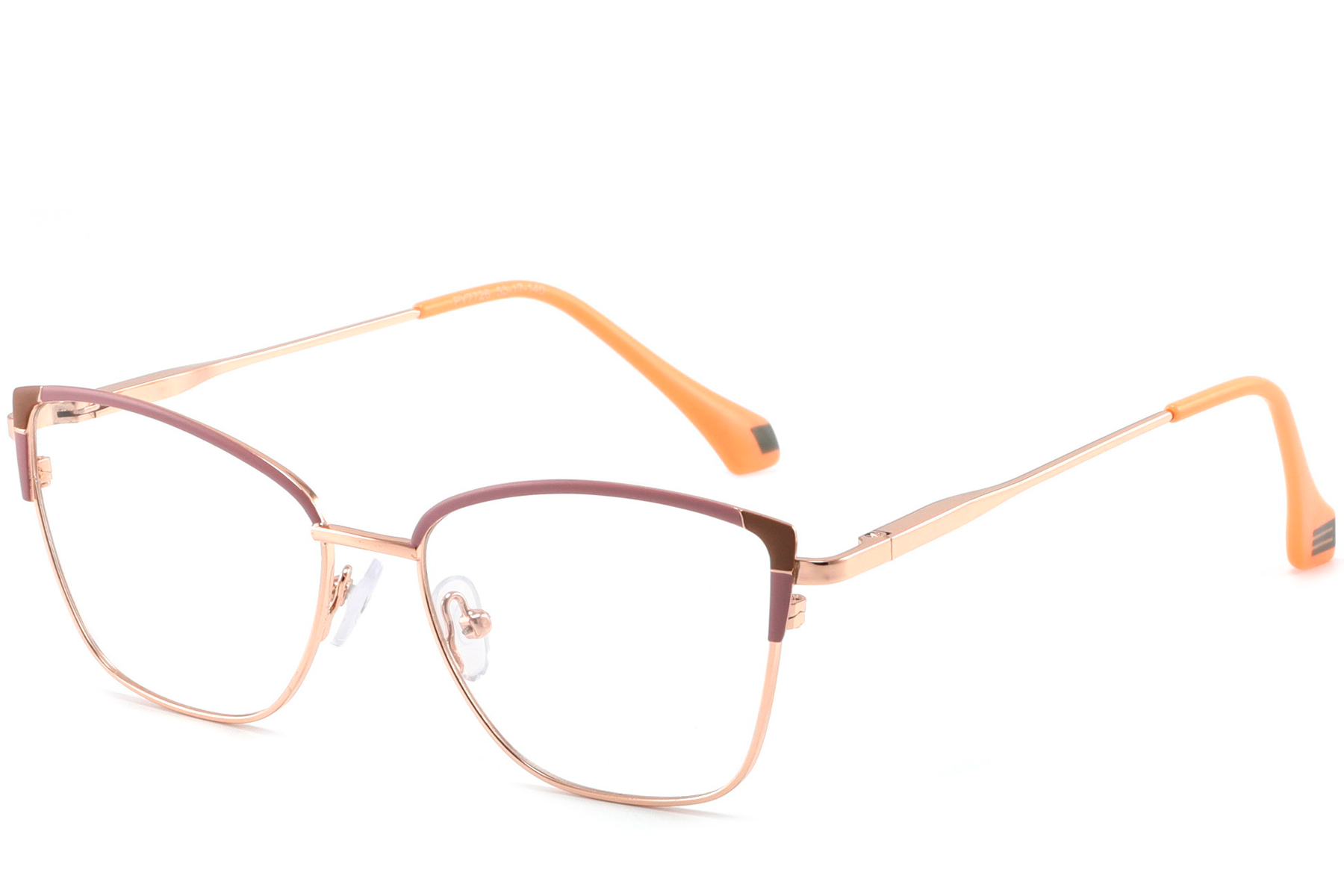 Lunettes papillon en métal rouge #BS2425-0569