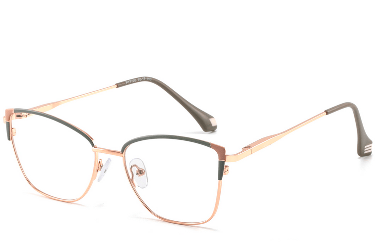 Vlinder Grijze Metalen Bril #BS2425-0571