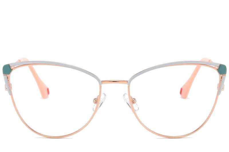 Butterfly White Metal Glasses #BS2425-0572