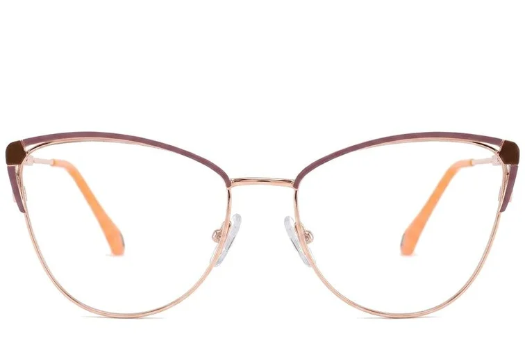 Gafas de metal rojo mariposa #BS2425-0574