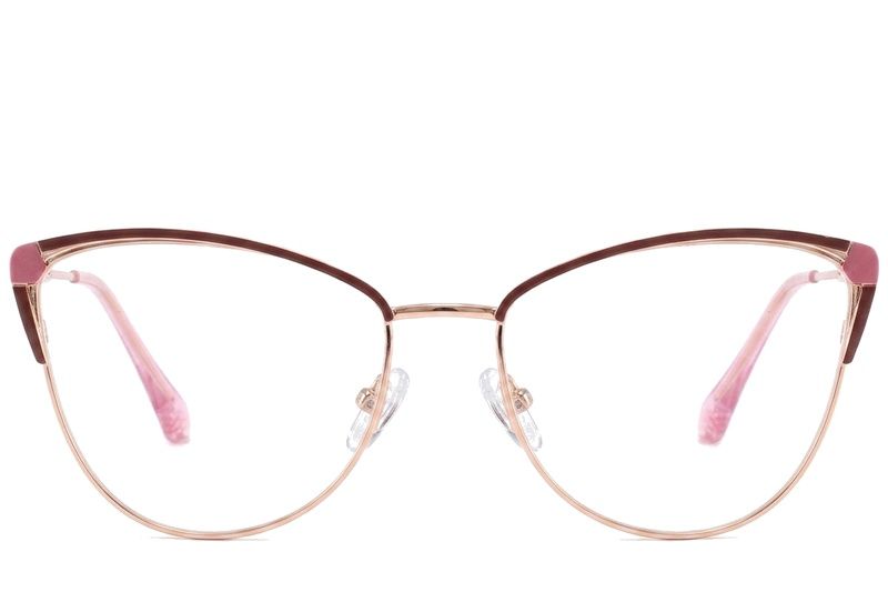 Butterfly Pink Metal Glasses #BS2425-0575