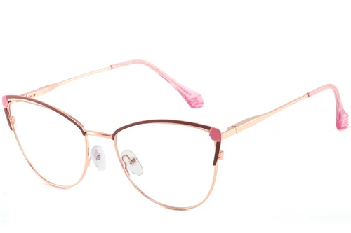 Lunettes papillon roses en métal #BS2425-0575