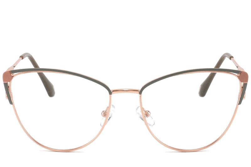 Lunettes papillon en métal gris #BS2425-0576