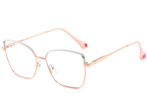 Butterfly White Metal Glasses #BS2425-0577