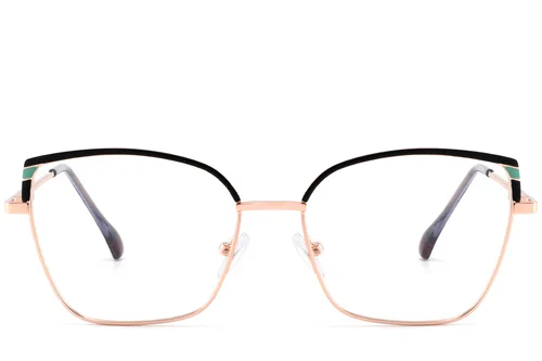 Lunettes papillon en métal noir #BS2425-0578