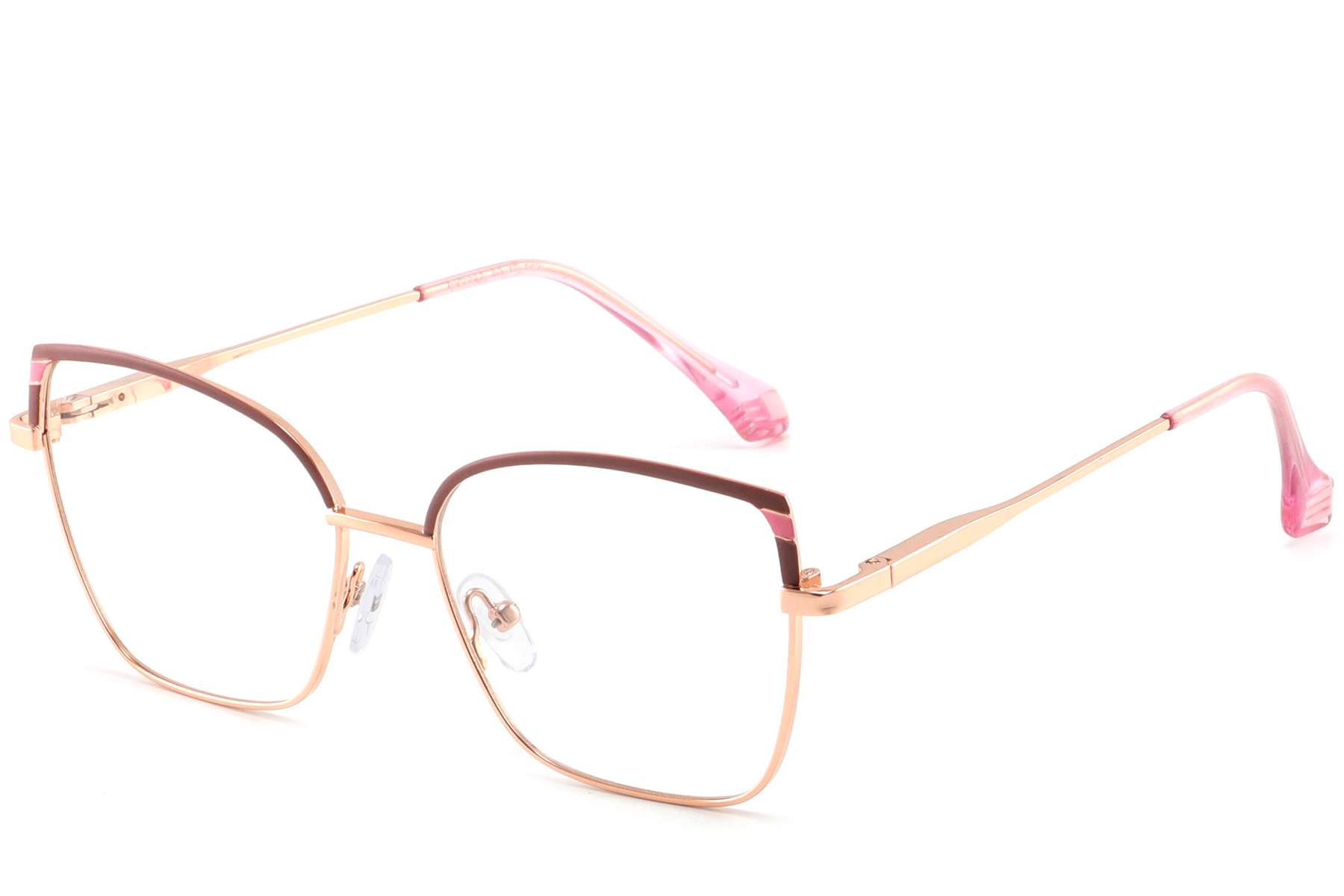 Lunettes papillon en métal rose #BS2425-0580
