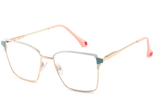 Lunettes papillon en métal blanc #BS2425-0582