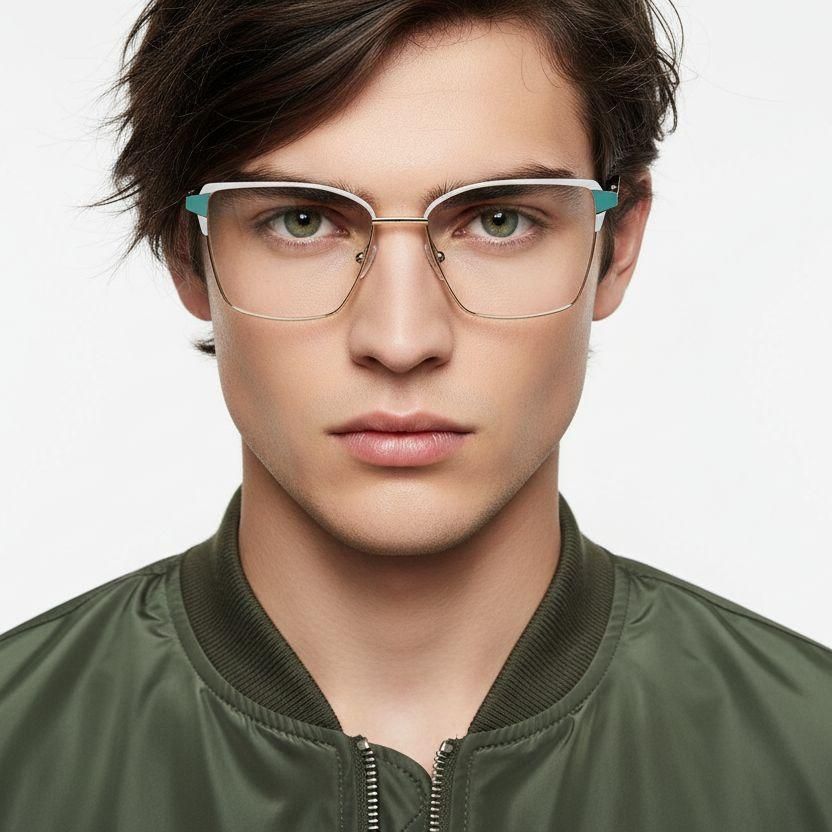 Butterfly White Metal Glasses #BS2425-0582