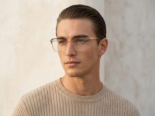 Lunettes papillon en métal noir #BS2425-0583