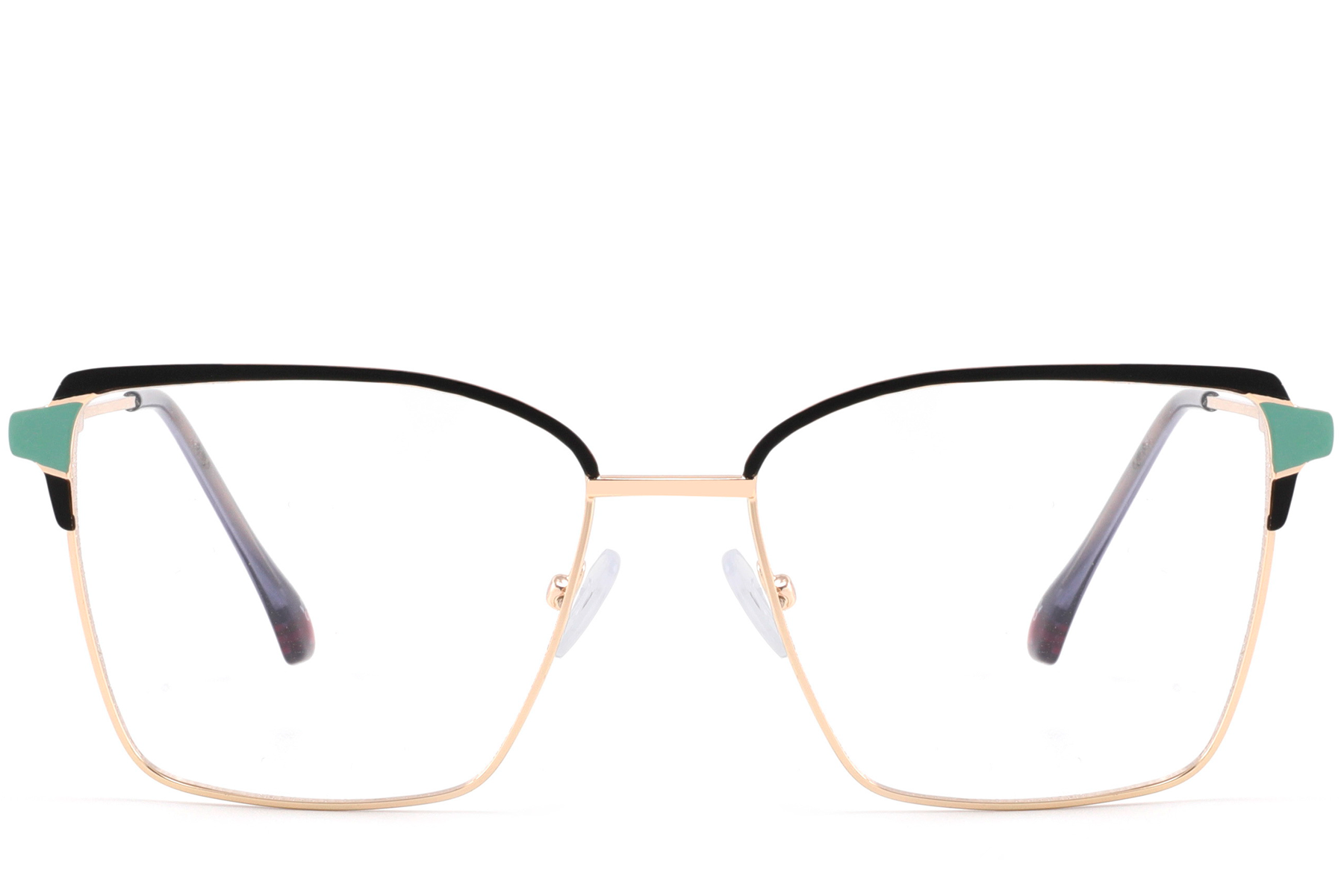 Gafas de metal negro con forma de mariposa #BS2425-0583