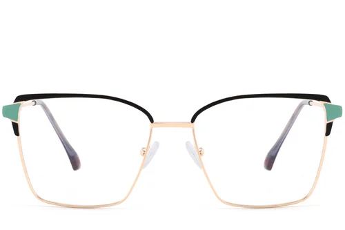 Lunettes papillon en métal noir #BS2425-0583