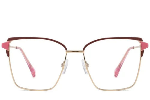 Lunettes papillon roses en métal #BS2425-0585