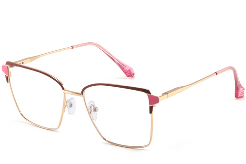 Lunettes papillon roses en métal #BS2425-0585
