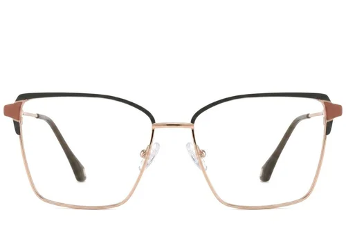 Lunettes papillon en métal gris #BS2425-0586