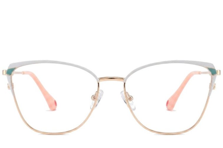 Butterfly White Metal Glasses #BS2425-0587