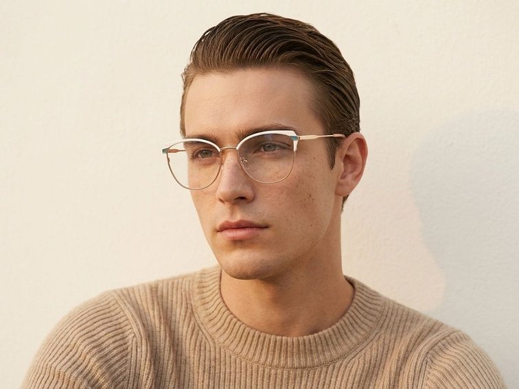 Butterfly White Metal Glasses #BS2425-0587
