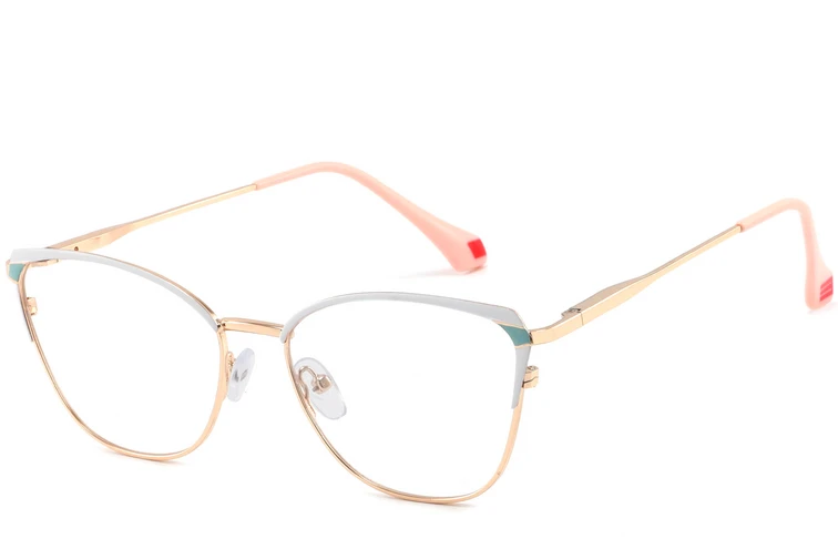 Butterfly White Metal Glasses #BS2425-0587