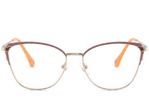 Lunettes papillon en métal rouge #BS2425-0589