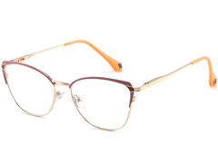 Schmetterlingsbrille aus rotem Metall #BS2425-0589