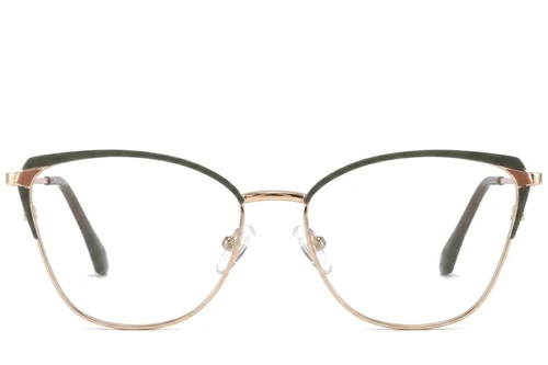 Lunettes papillon en métal gris #BS2425-0591