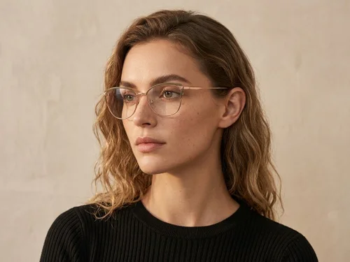 Lunettes papillon en métal gris #BS2425-0591