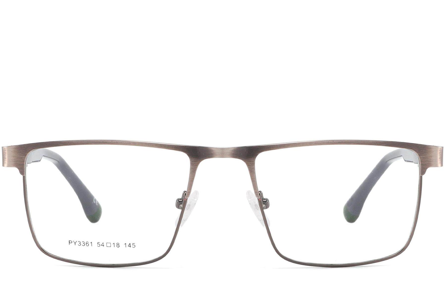 Rectangular Silver Metal Glasses #BS2425-0592