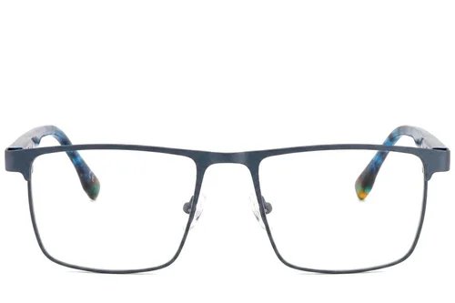 Lunettes rectangulaires en métal noir #BS2425-0594