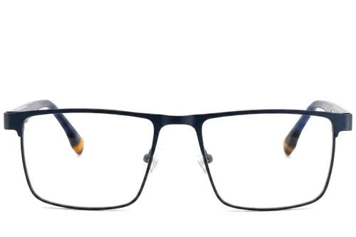 Lunettes rectangulaires en métal noir #BS2425-0595