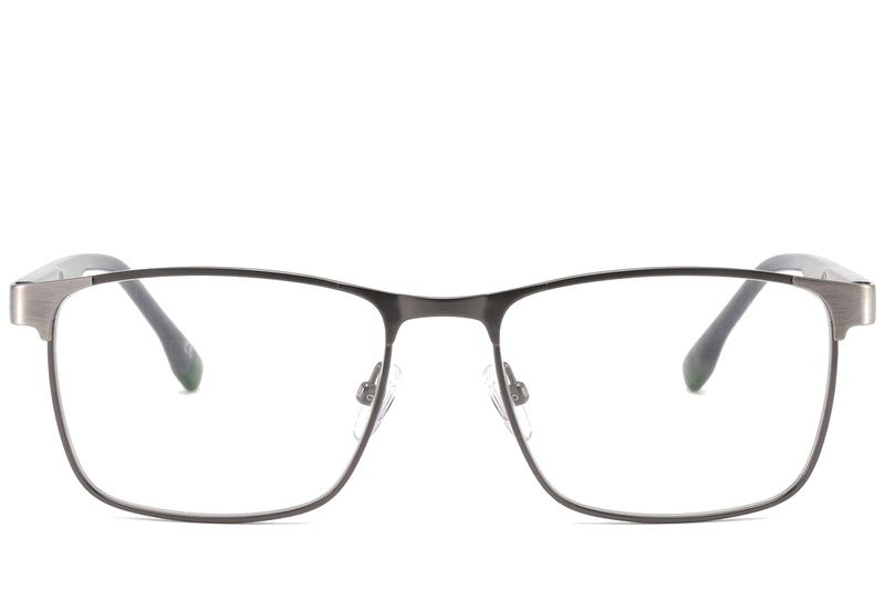 Rectangular Silver Metal Glasses #BS2425-0597