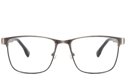 Lunettes rectangulaires en métal argenté #BS2425-0607