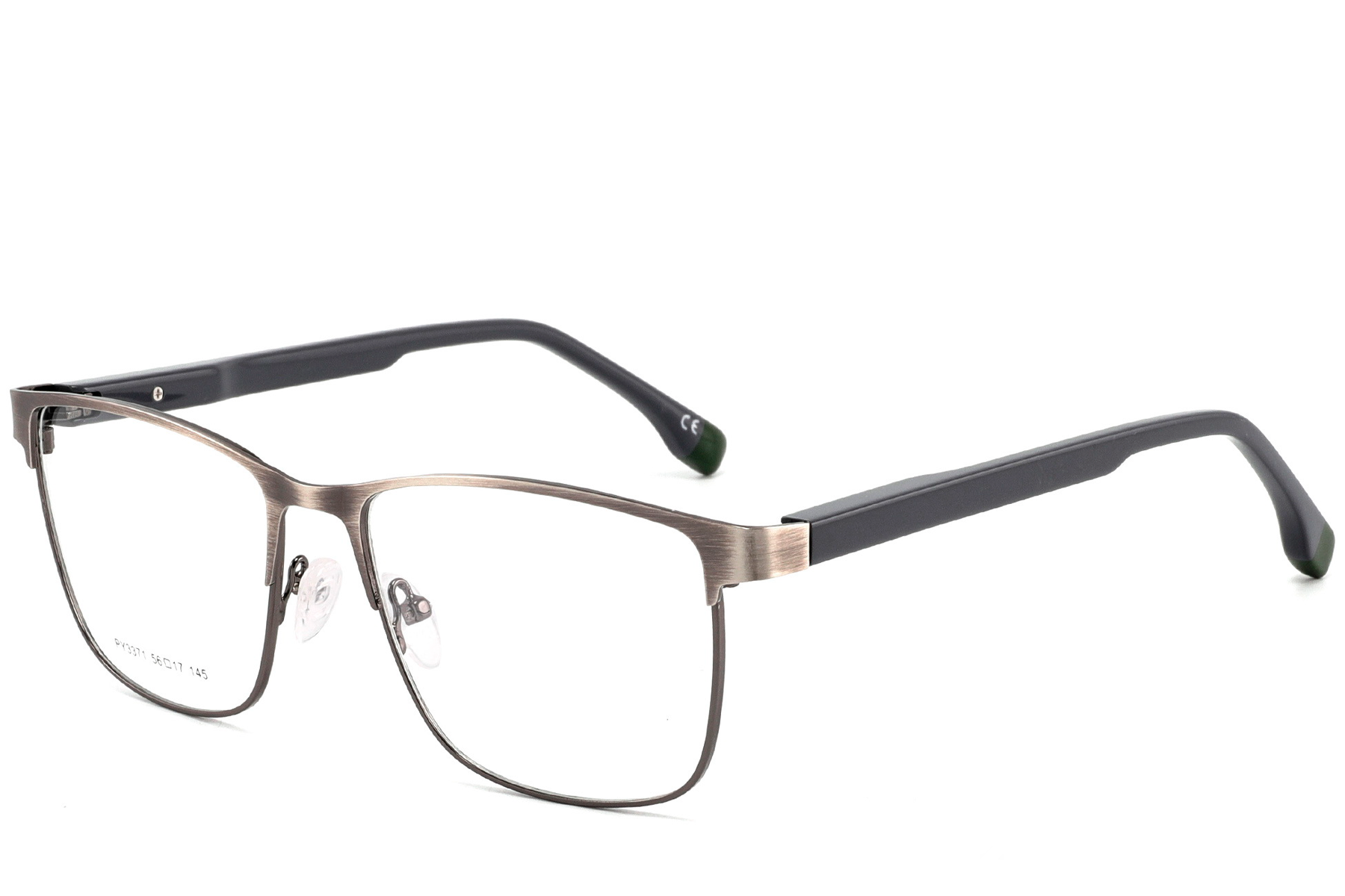 Rectangular Silver Metal Glasses #BS2425-0607