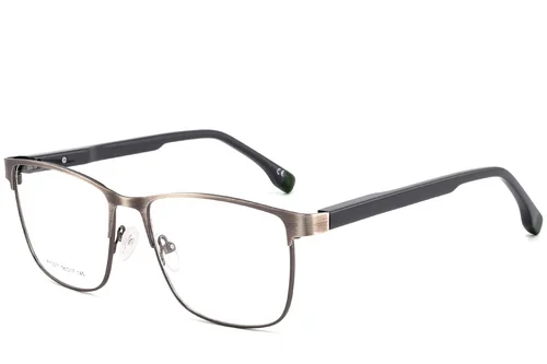 Lunettes rectangulaires en métal argenté #BS2425-0607