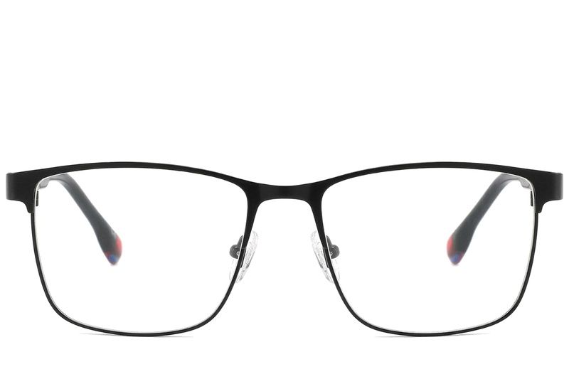 Rectangular Black Metal Glasses #BS2425-0608
