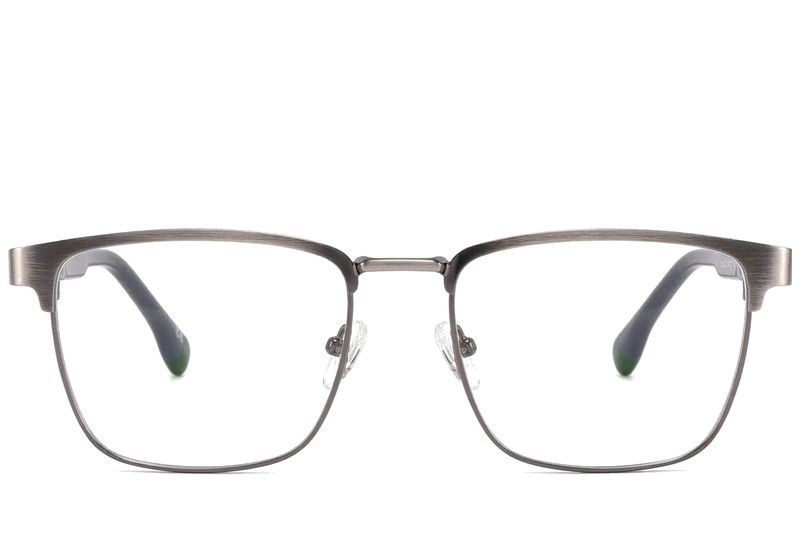 Rectangular Silver Metal Glasses #BS2425-0615