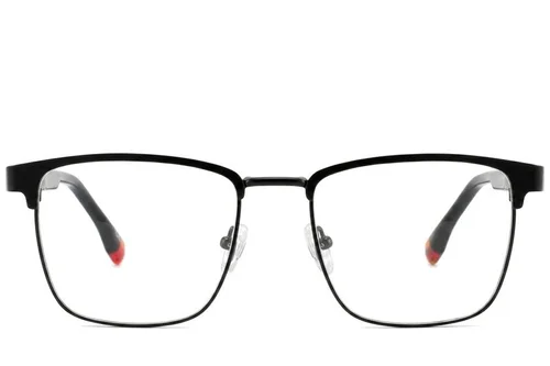 Lunettes rectangulaires en métal noir #BS2425-0616
