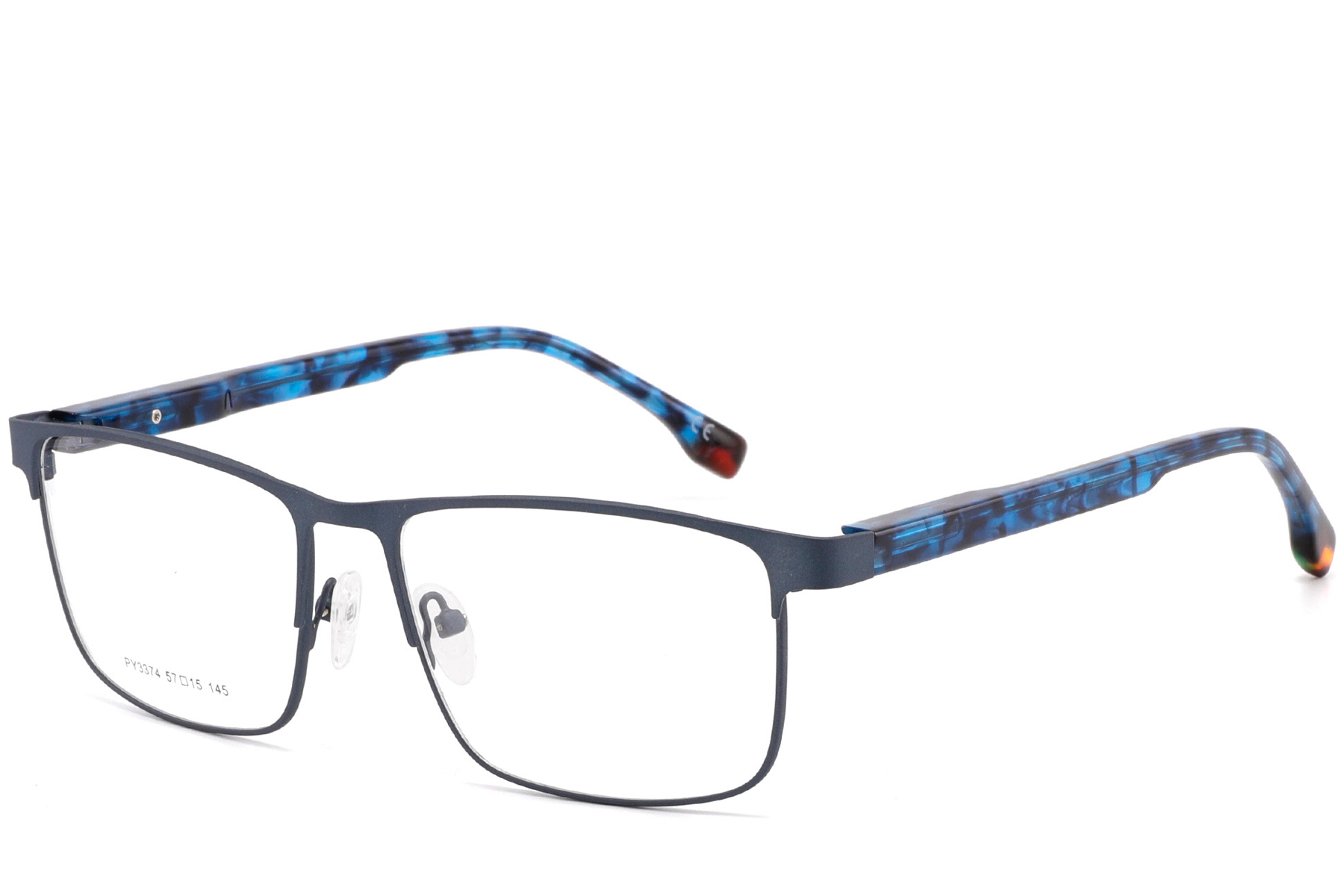 Gafas rectangulares de metal azul #BS2425-0622