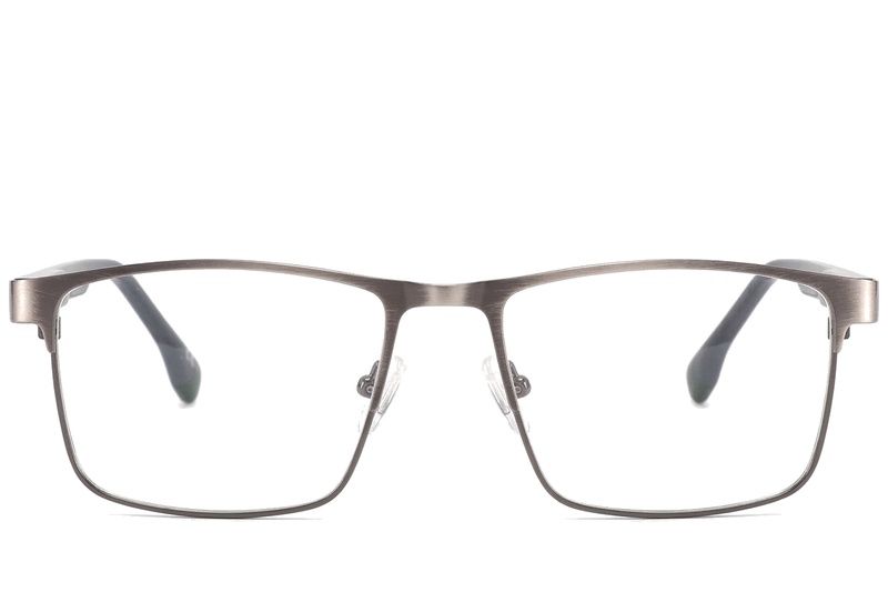 Rectangular Silver Metal Glasses #BS2425-0625