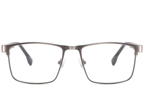 Lunettes rectangulaires en métal argenté #BS2425-0625