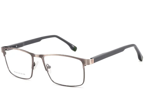 Lunettes rectangulaires en métal argenté #BS2425-0625