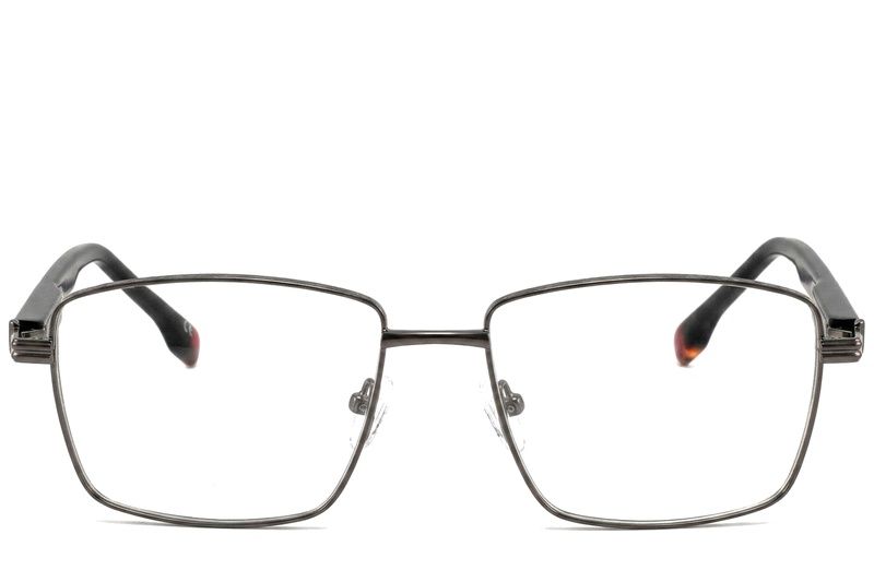 Gafas rectangulares de metal negro #BS2425-0631