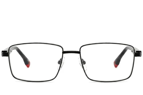 Lunettes rectangulaires en métal noir #BS2425-0638