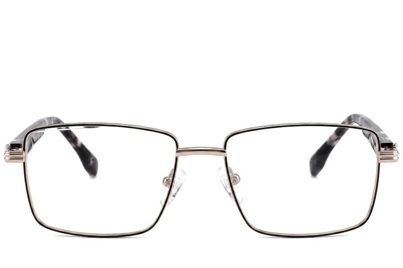 Rectangular Golden Metal Glasses #BS2425-0640