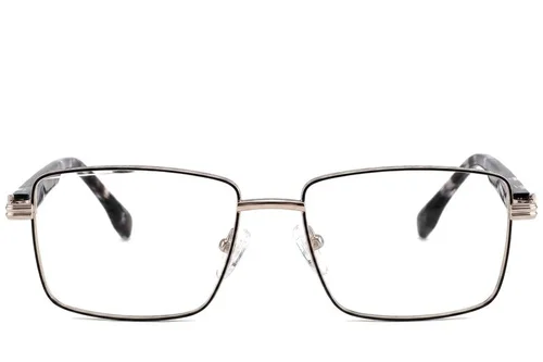 Lunettes rectangulaires en métal doré #BS2425-0640