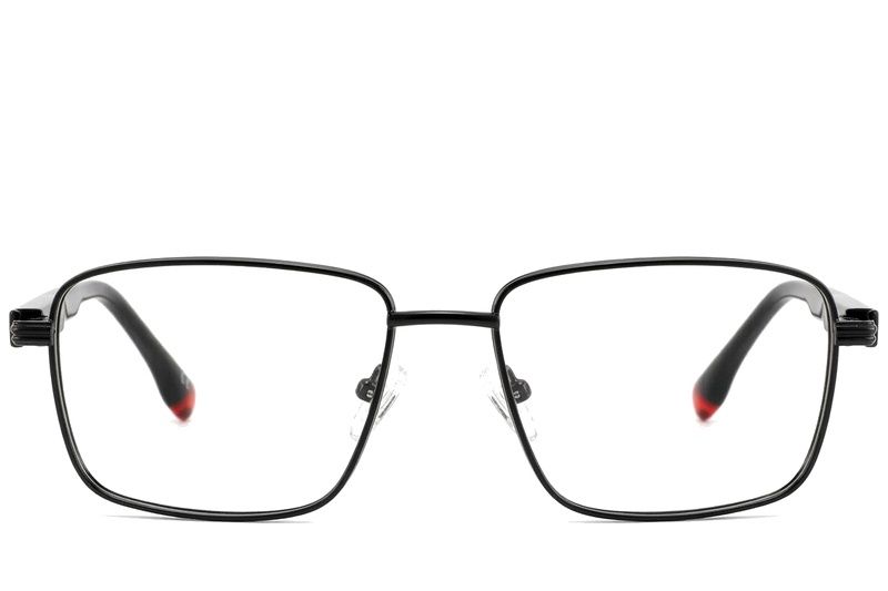 Rectangular Black Metal Glasses #BS2425-0644