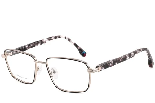 Lunettes rectangulaires en métal doré #BS2425-0646
