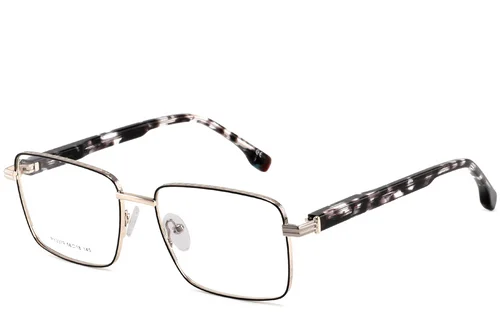 Lunettes rectangulaires en métal doré #BS2425-0652