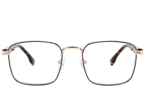 Rectangular Golden Metal Glasses #BS2425-0653
